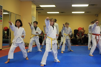 picture of kids training